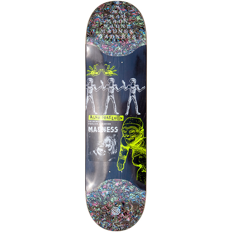 Madness Alex Delusion Slick Super Sap Skateboard Deck Black 8.38