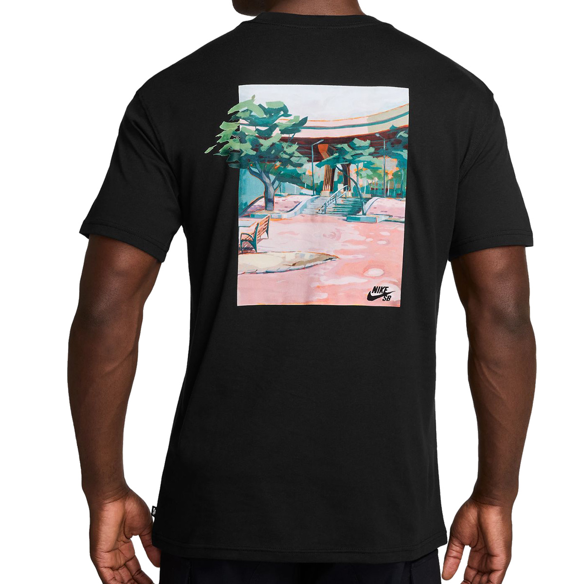 Nike SB OC Brooklyn Banks Skatepark T-Shirt Black Nike SB OC Brooklyn Banks Skatepark T-Shirt Black