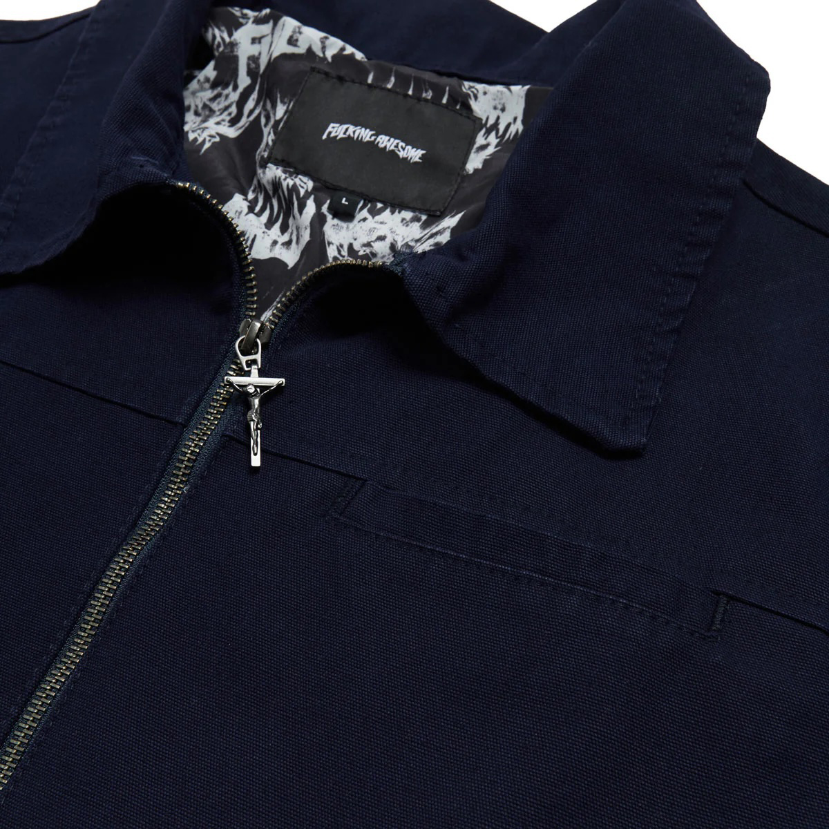 Fucking Awesome Double Zip Workshirt Dark Blue
