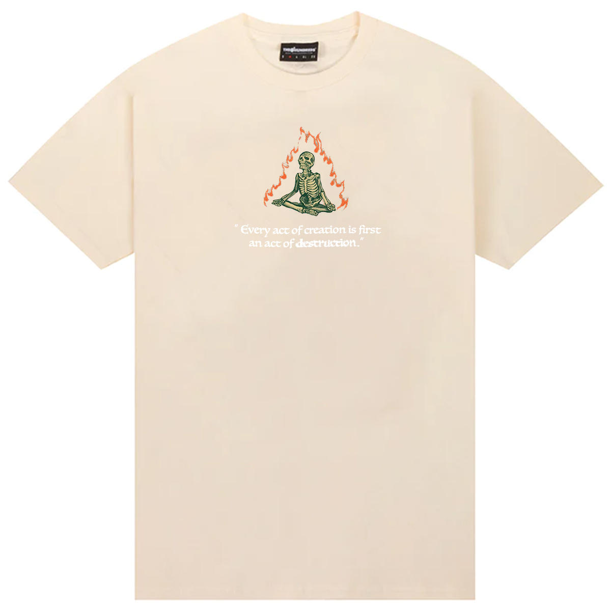 The Hundreds Flame Wildfire T-Shirt Cream The Hundreds Flame Wildfire T-Shirt Cream
