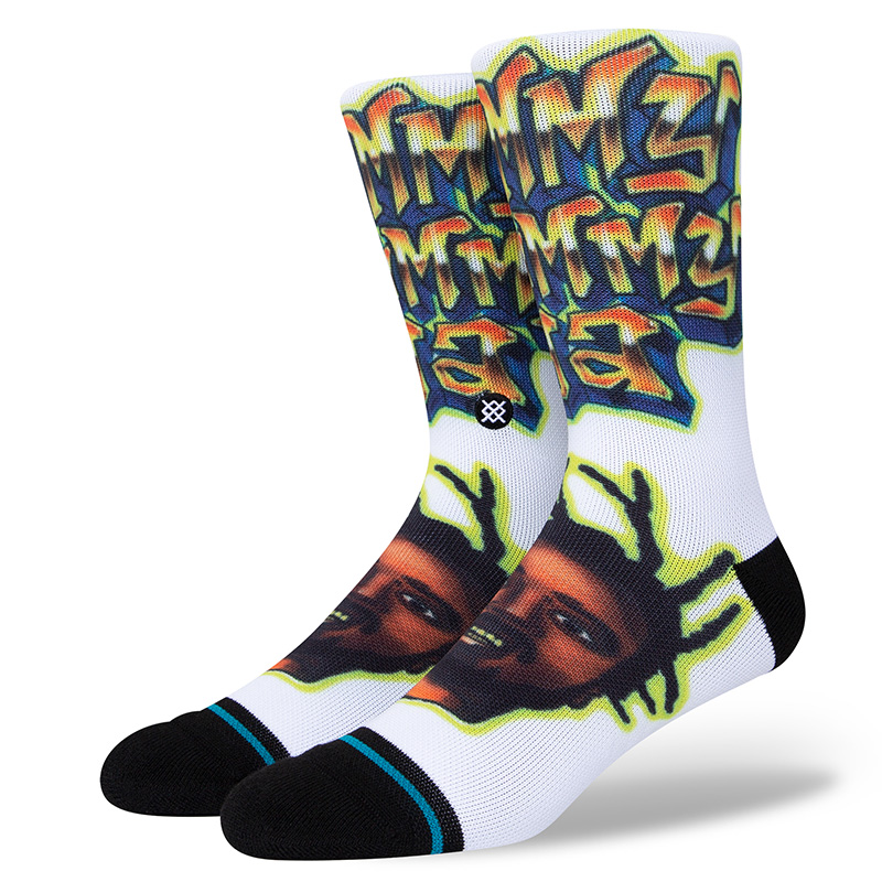 Stance Wu-Tand ODB Shimmy Shimmy Ya Socks White Stance Wu-Tand ODB Shimmy Shimmy Ya Socks White