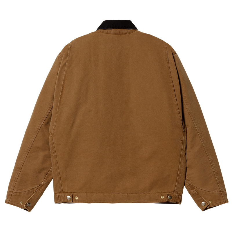 Carhartt WIP OG Detroit Jacket Deep H Brown/Black Aged Canvas