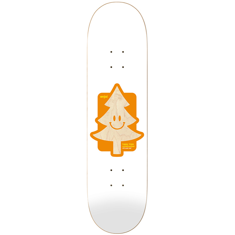 Enjoi Happy Tree Super Sap R7 Skateboard Deck White 8.25 Enjoi Happy Tree Super Sap R7 Skateboard Deck White 8.25