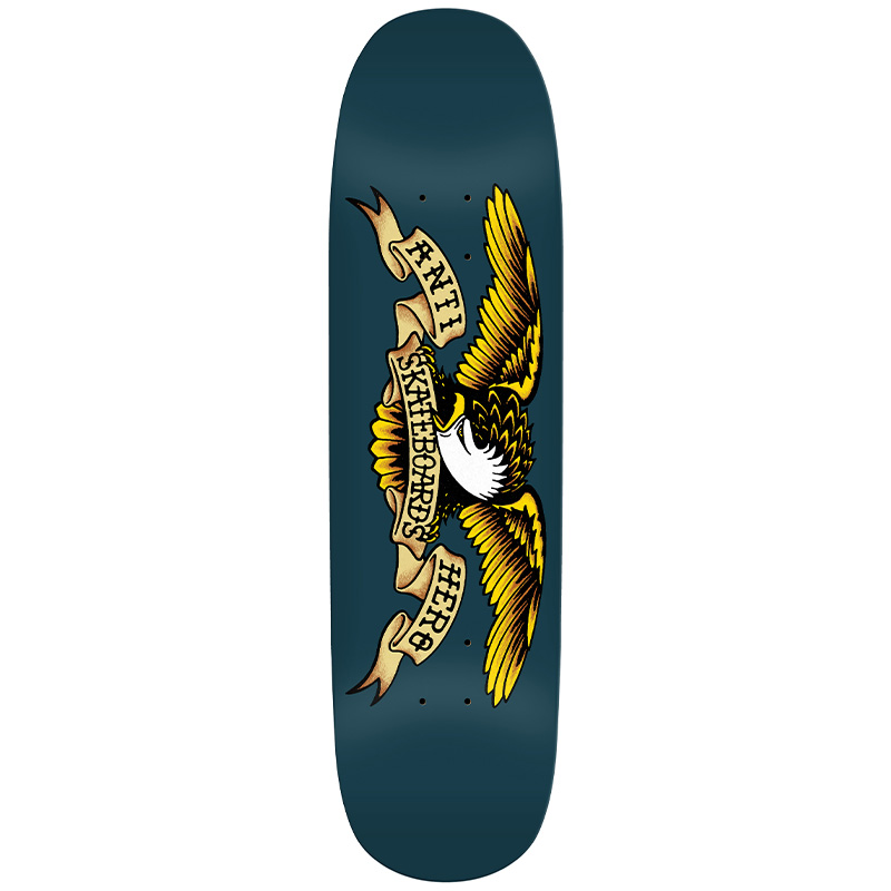 Anti Hero Team Shaped Eagle - Blue Meanie Skateboard Deck Navy 8.75 Anti Hero Team Shaped Eagle - Blue Meanie Skateboard Deck Navy 8.75