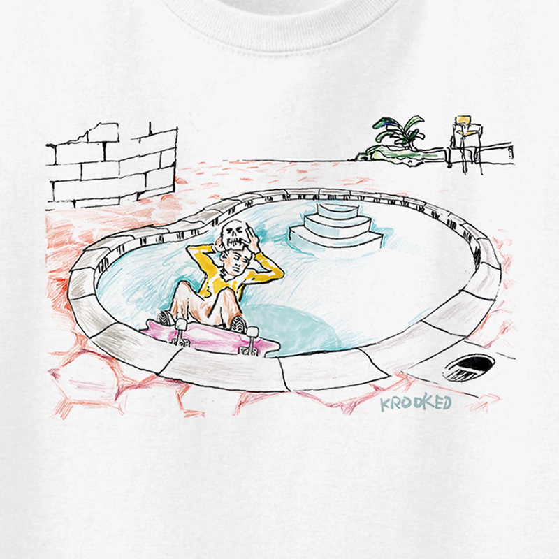 Krooked Skullride T-Shirt White