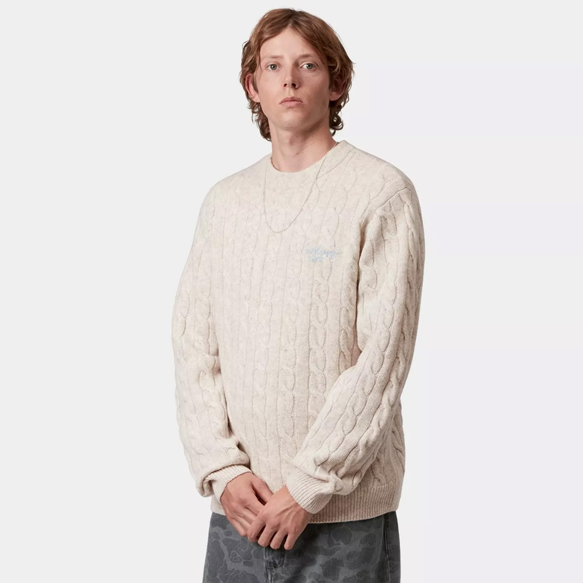 Carhartt WIP Signature Sweater Fleur De Sel/Citadel Carhartt WIP Signature Sweater Fleur De Sel/Citadel