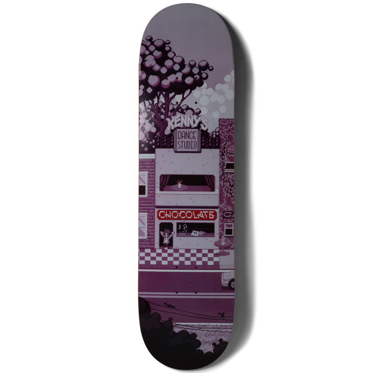 Chocolate Anderson Pixel City Skateboard Deck 8.25 Chocolate Anderson Pixel City Skateboard Deck 8.25