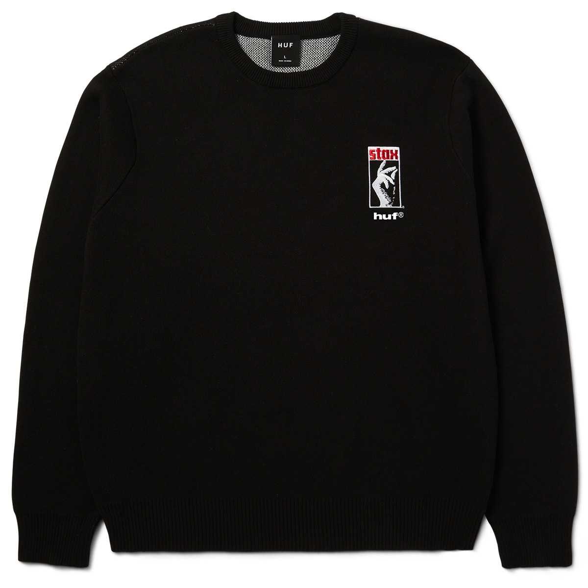 HUF Black Moses Knit Sweater Black