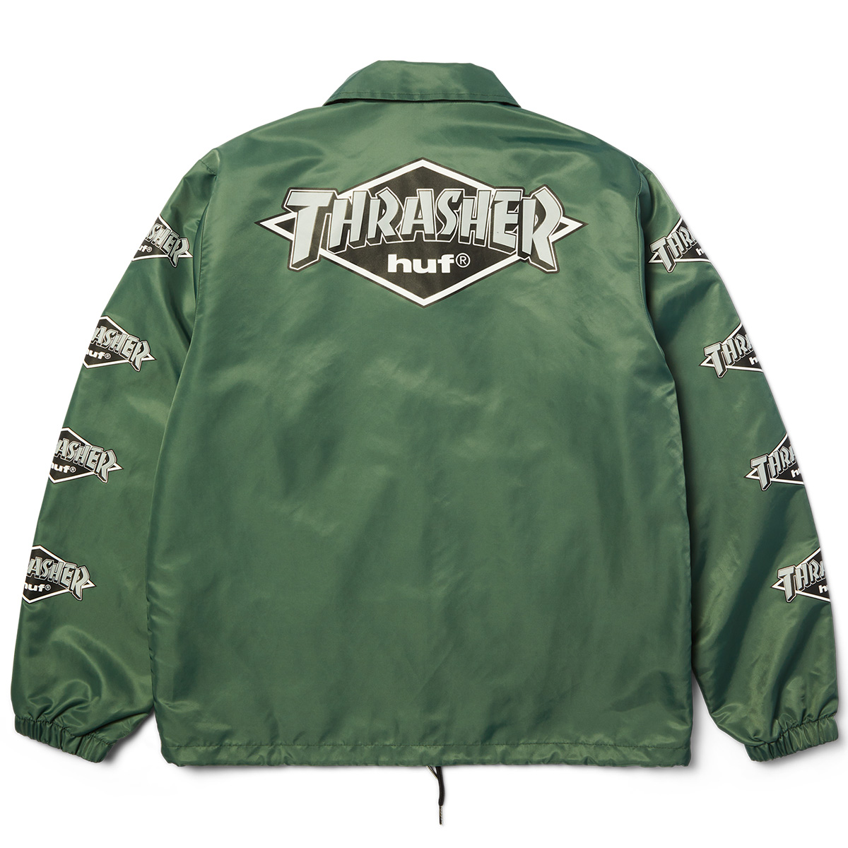 HUF x Thrasher Logo Jacket Forest Green