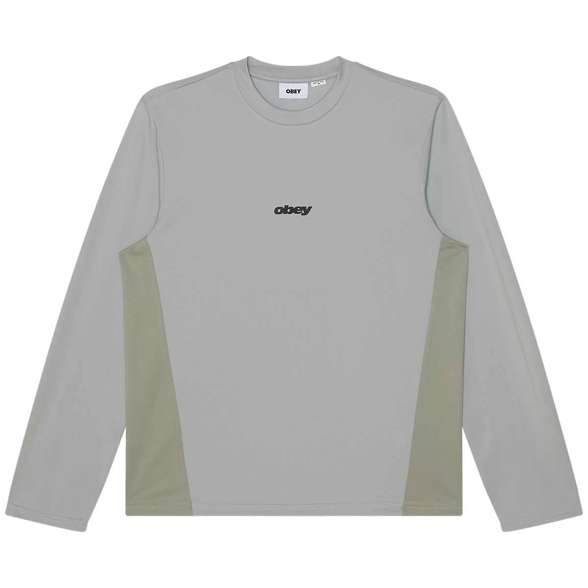 Obey Basecamp Knit Longsleeve Shirt Drizzle