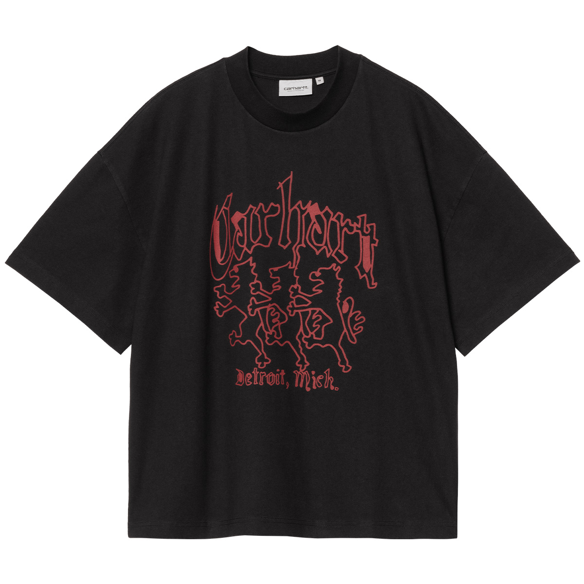 Carhartt WIP Hackwork T-Shirt Black Heavy Stone Wash Carhartt WIP Hackwork T-Shirt Black Heavy Stone Wash