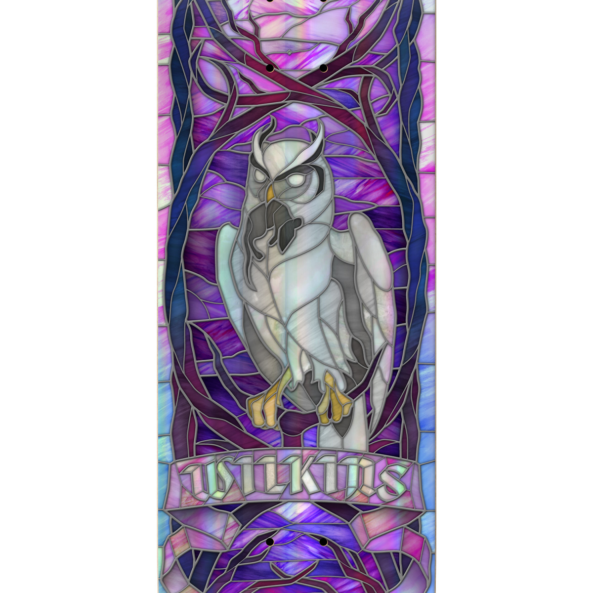 Real Wilkins Holographic Rainbow Foil Cathedral Deck 8.5 Real Wilkins Holographic Rainbow Foil Cathedral Deck 8.5