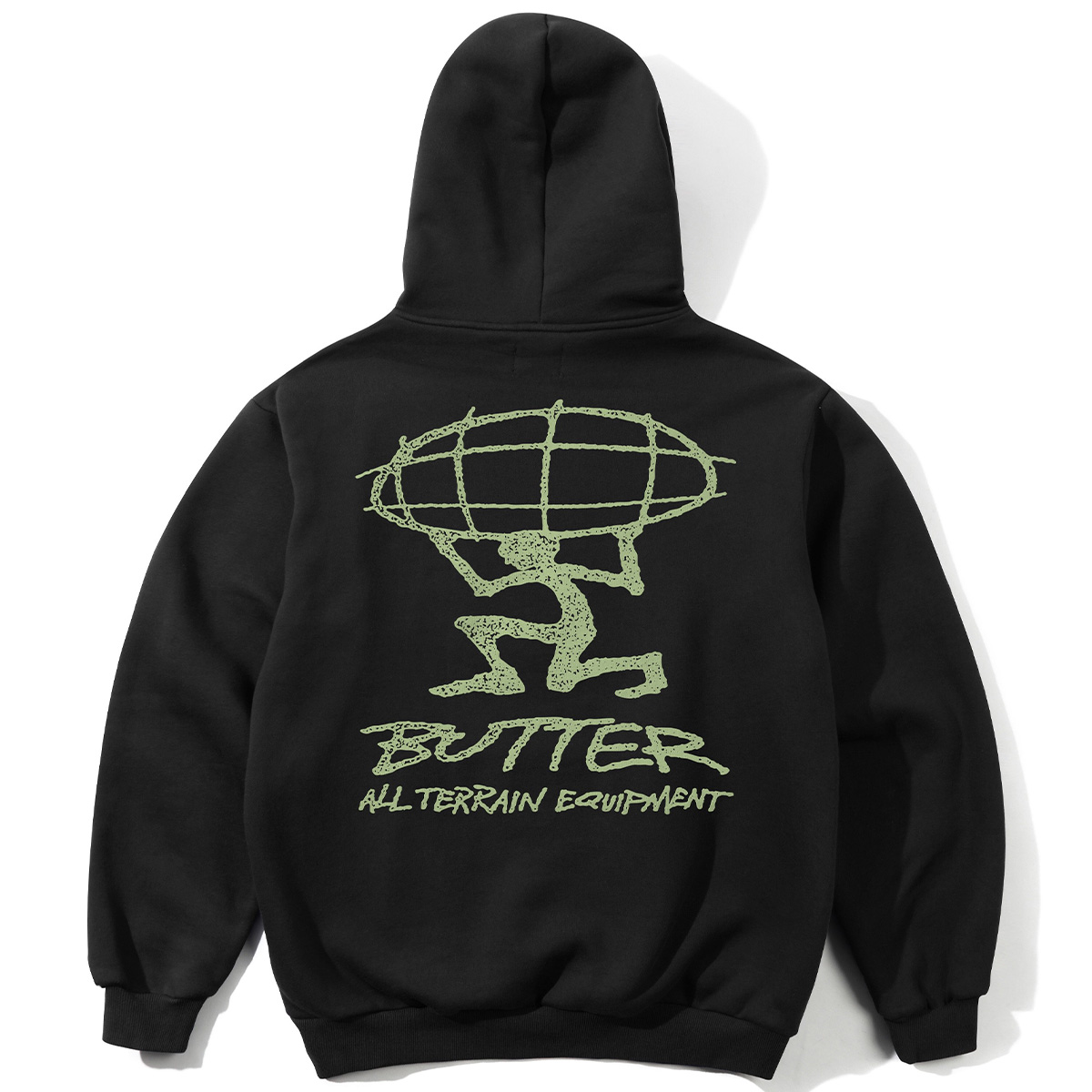 Butter Goods Terrain Hooded Sweater Black