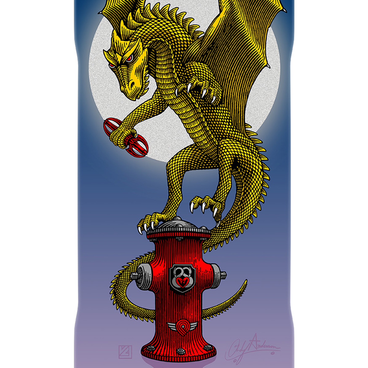 Powell Peralta Andy Anderson Baby Heron/Vajra Flight Skateboard Deck 8.4 Powell Peralta Andy Anderson Baby Heron/Vajra Flight Skateboard Deck 8.4