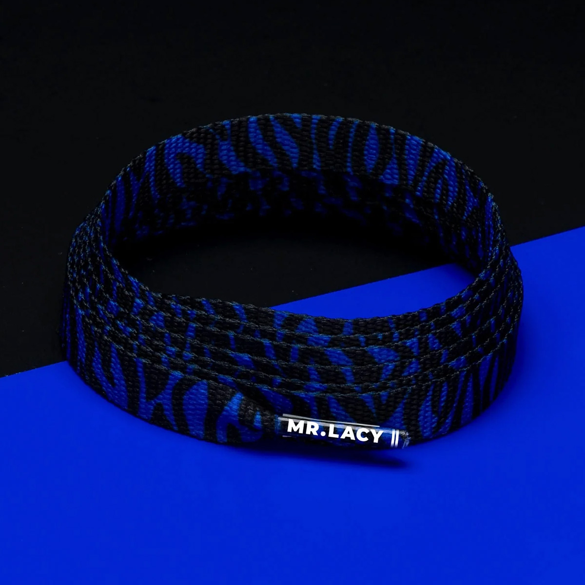 Mr.Lacy Printies Zebra Royal Blue