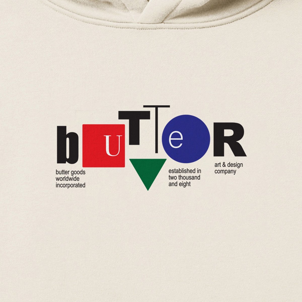 Butter Goods Design Co Hoodie Cream