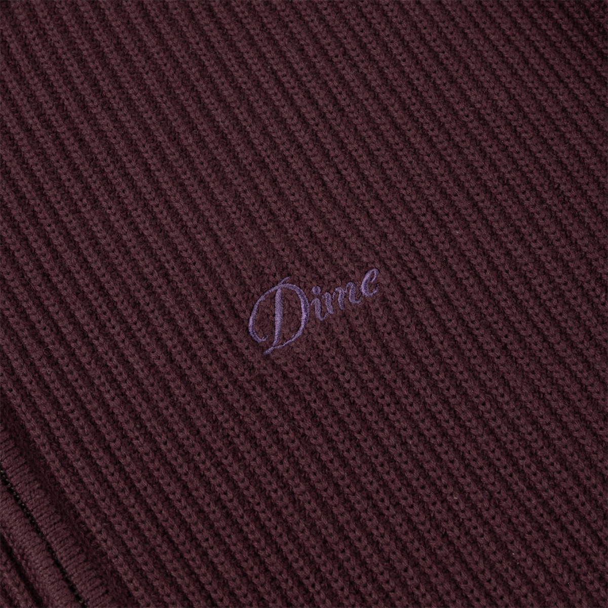 Dime Double Zip Knit Wine