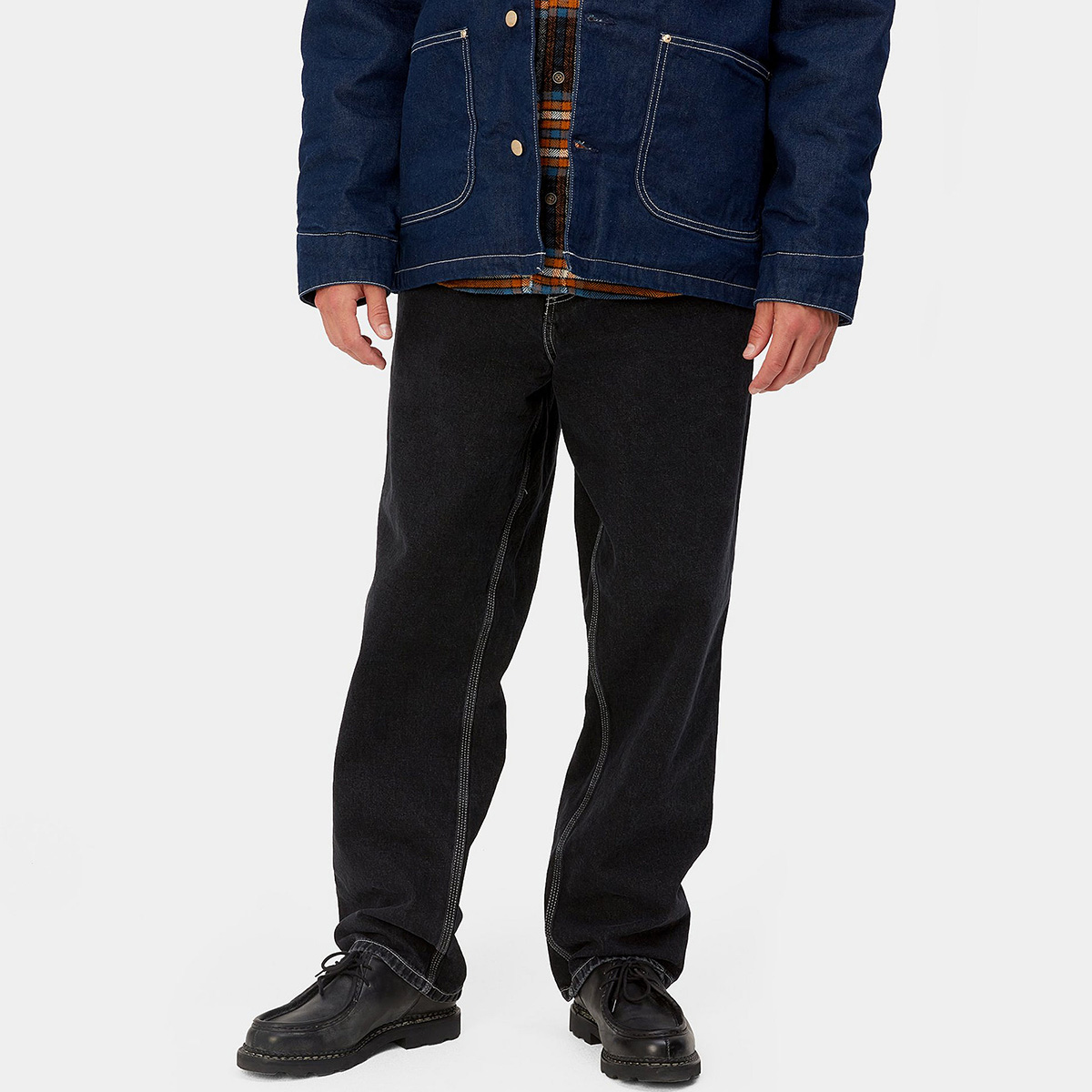 Carhartt WIP Simple Pant Black Stone Washed Carhartt WIP Simple Pant Black Stone Washed