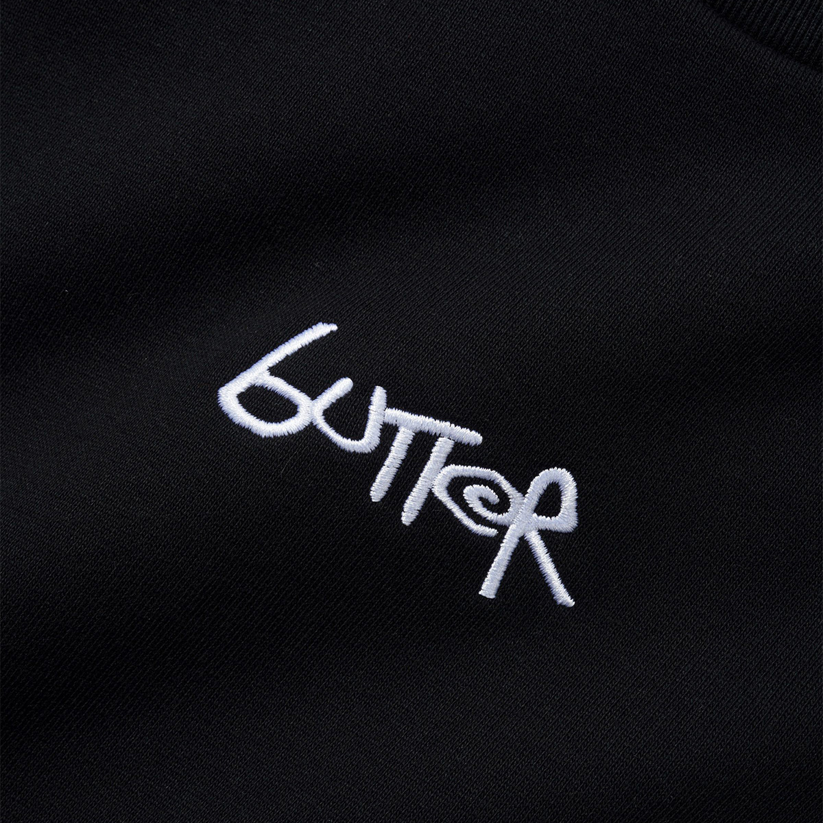 Butter Goods Tread Crewneck Sweater Black/Charcoal