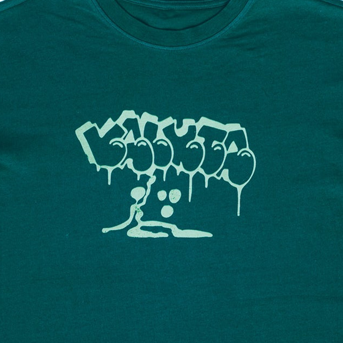 Valuta Dripped Bottle T-Shirt Green Valuta Dripped Bottle T-Shirt Green