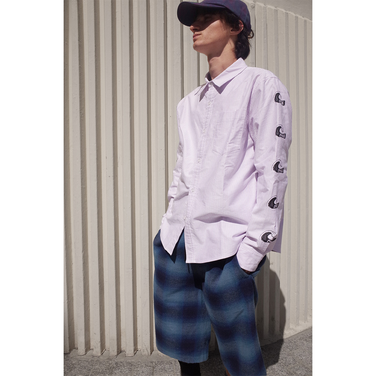 Token Tuff Stuff Shirt Purple/White Striped