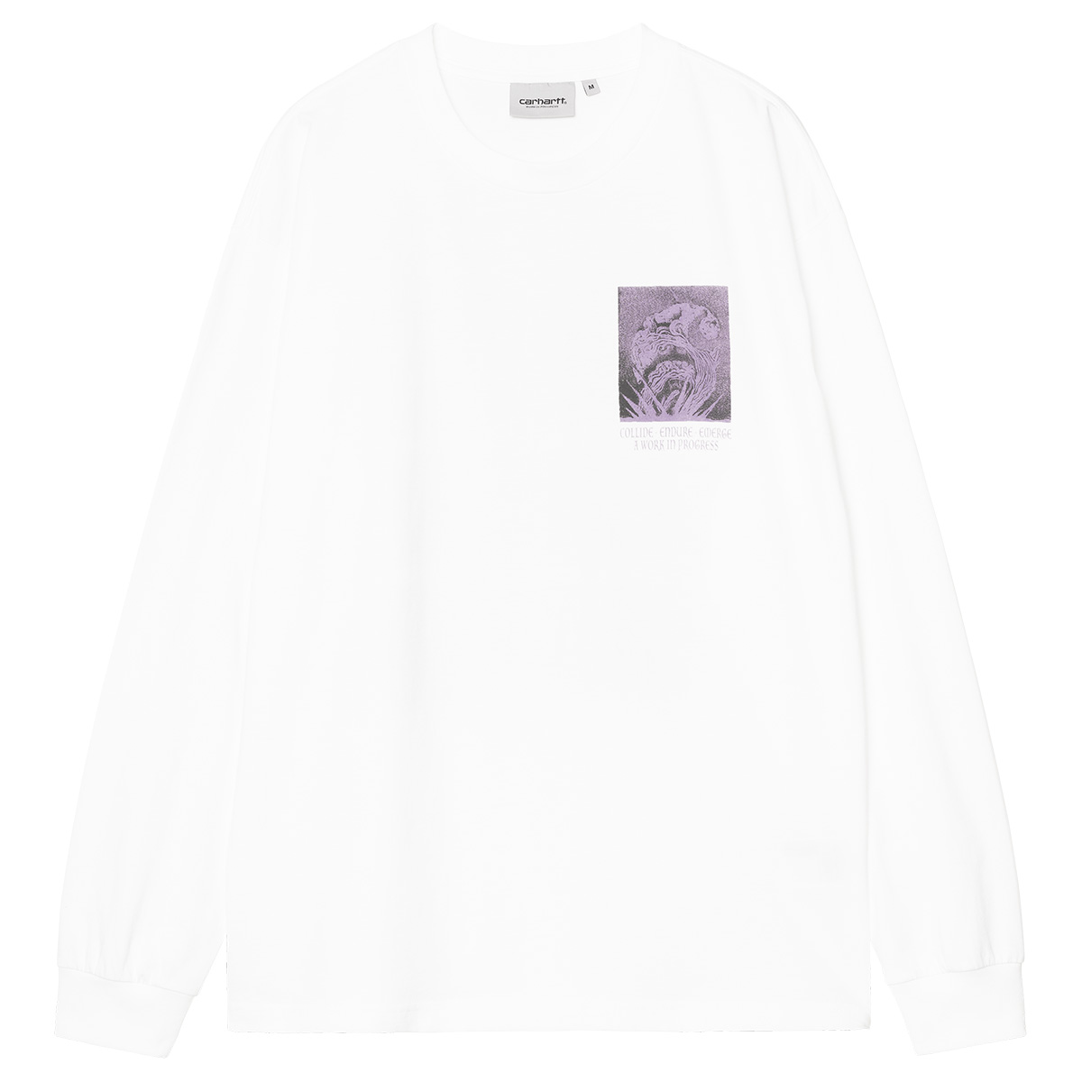 Carhartt WIP Emerge Longsleeve T-Shirt White Stone Washed