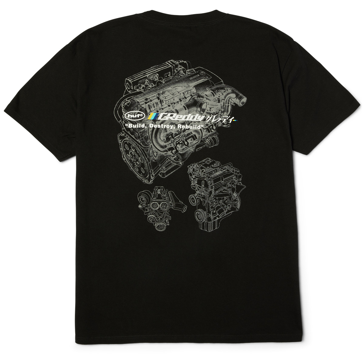 HUF x Greddy Motors T-Shirt Black HUF x Greddy Motors T-Shirt Black