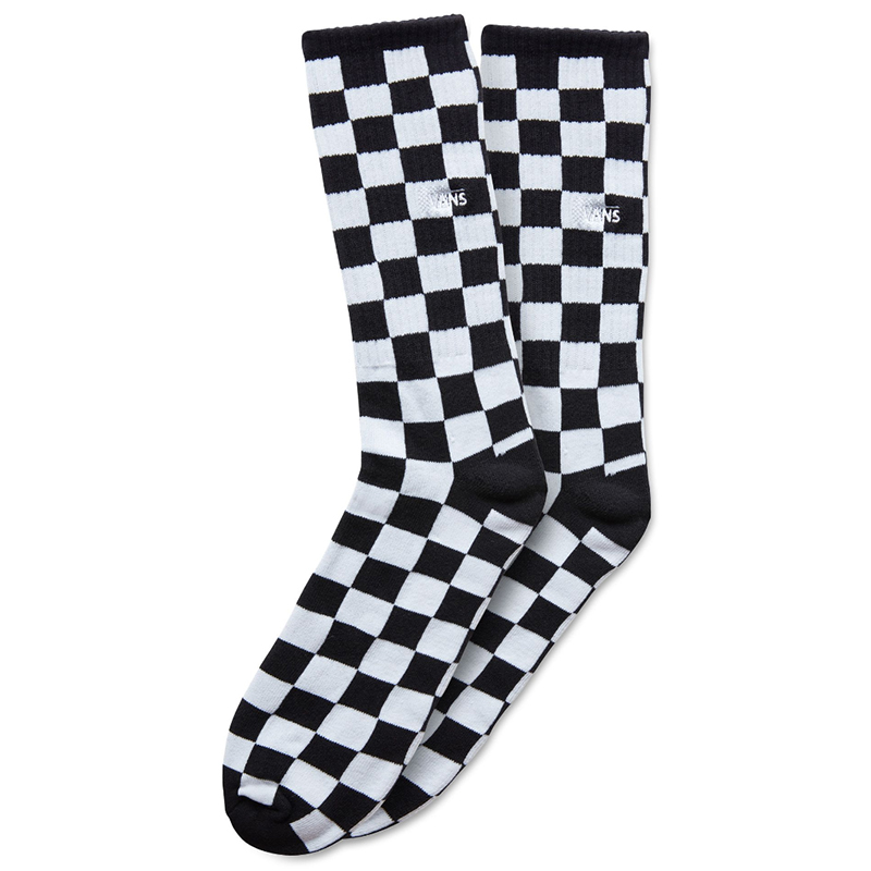 Vans Checkerboard Crew Socks Black/White