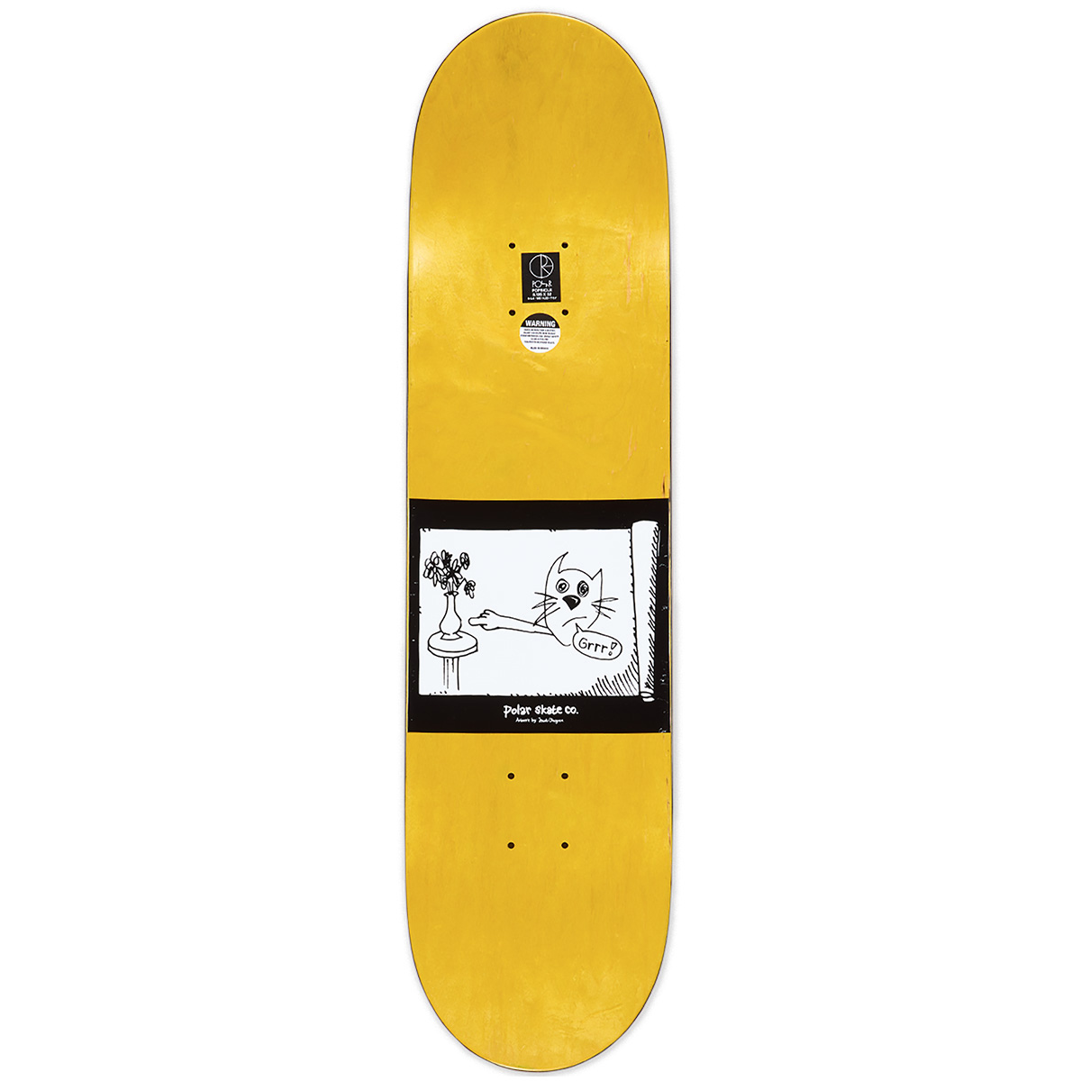 Polar Oskar Rozenberg Trippin Skateboard Deck Cream 8.125 Polar Oskar Rozenberg Trippin Skateboard Deck Cream 8.125