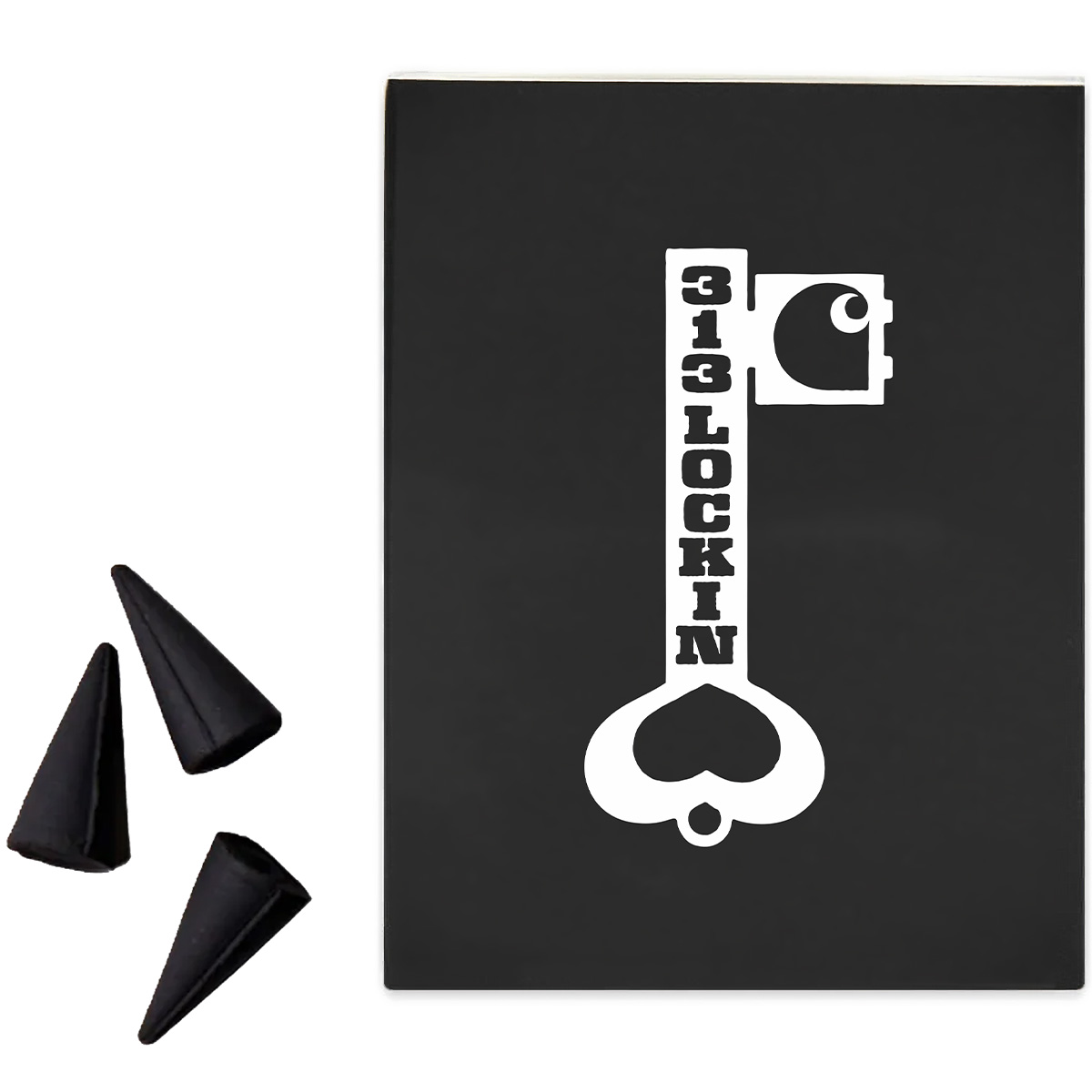 Carhartt WIP Locked Cone Incense White/Black