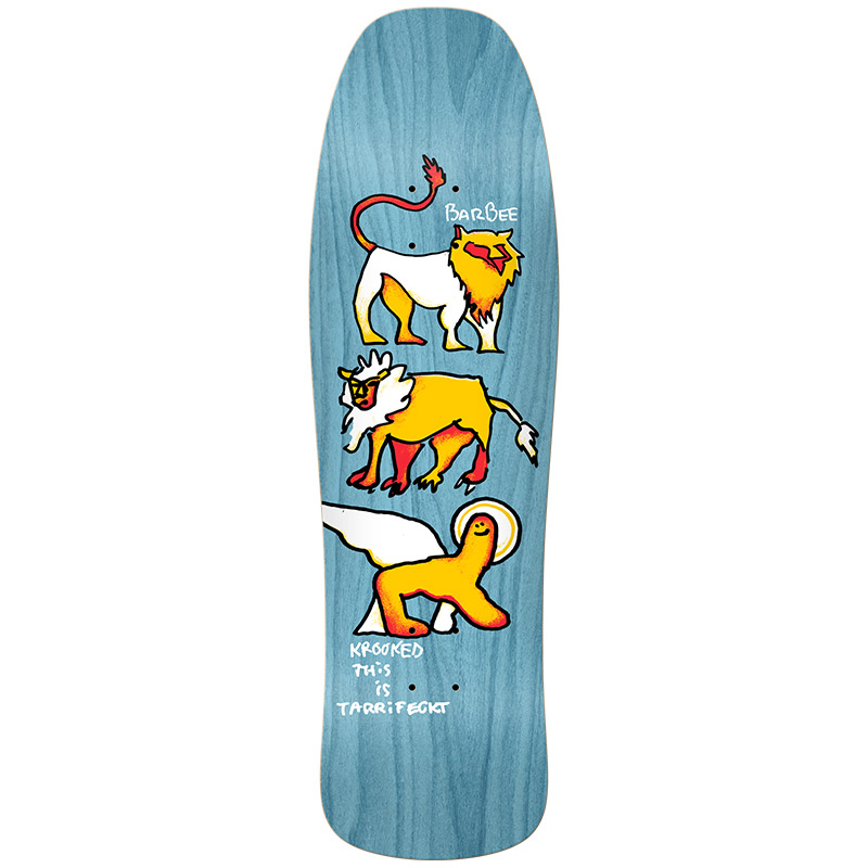 Krooked Barbee Pride Skateboard Deck Assorted Woodstain 9.5 Krooked Barbee Pride Skateboard Deck Assorted Woodstain 9.5