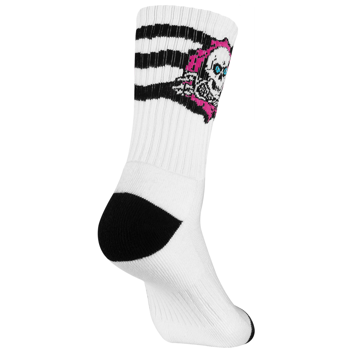 Powell Peralta Ripper Socks Stripes Pink/Black/White