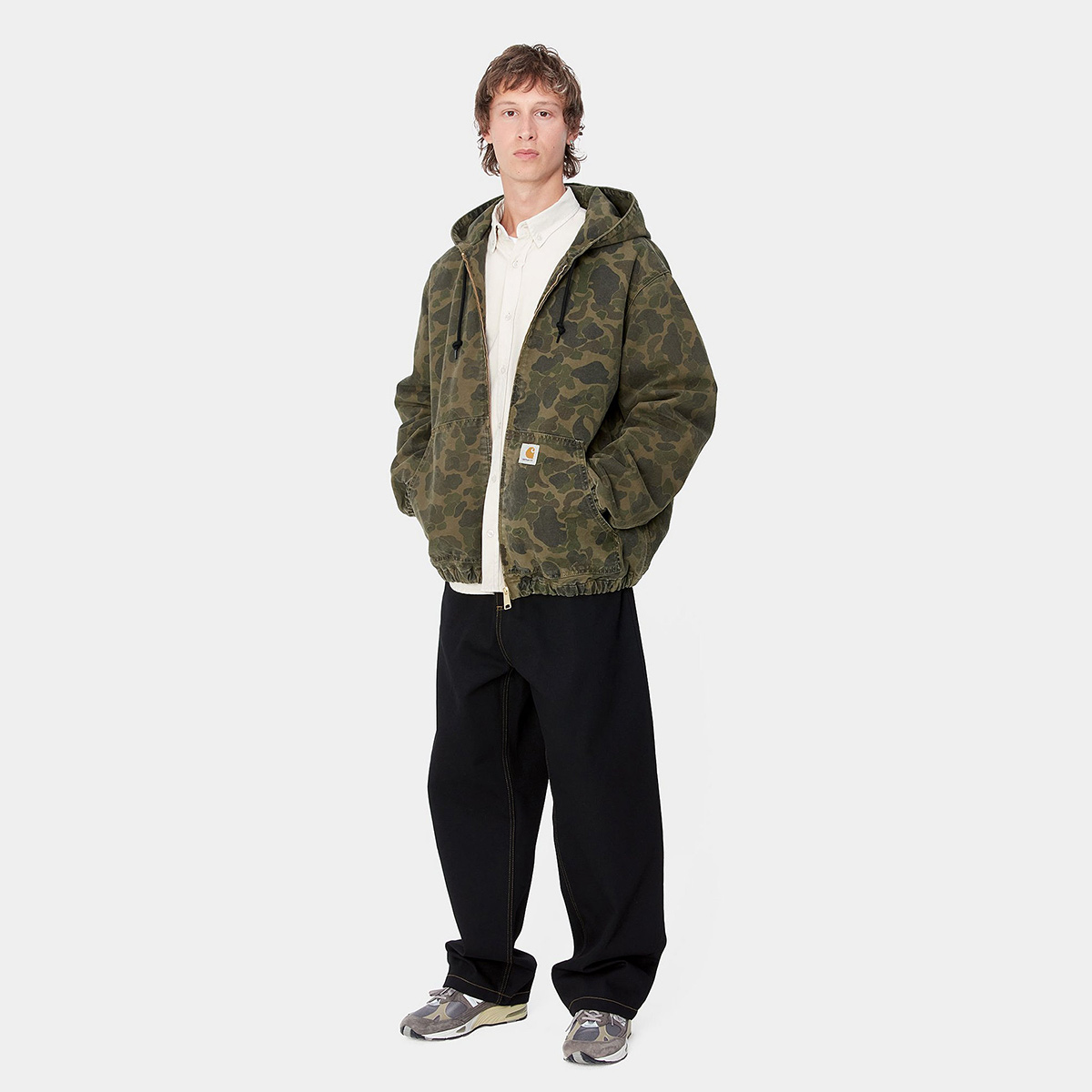 Carhartt WIP Duck Active Jacket Camo Duck Green/Office Green Garment Dyed Carhartt WIP Duck Active Jacket Camo Duck Green/Office Green Garment Dyed