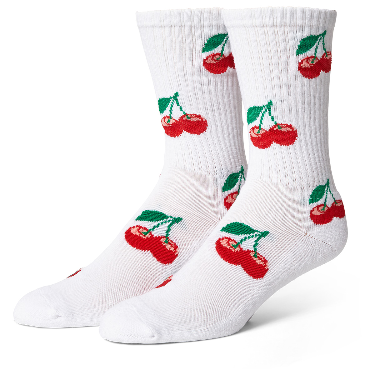 HUF Cherry Bomb Crew Socks White