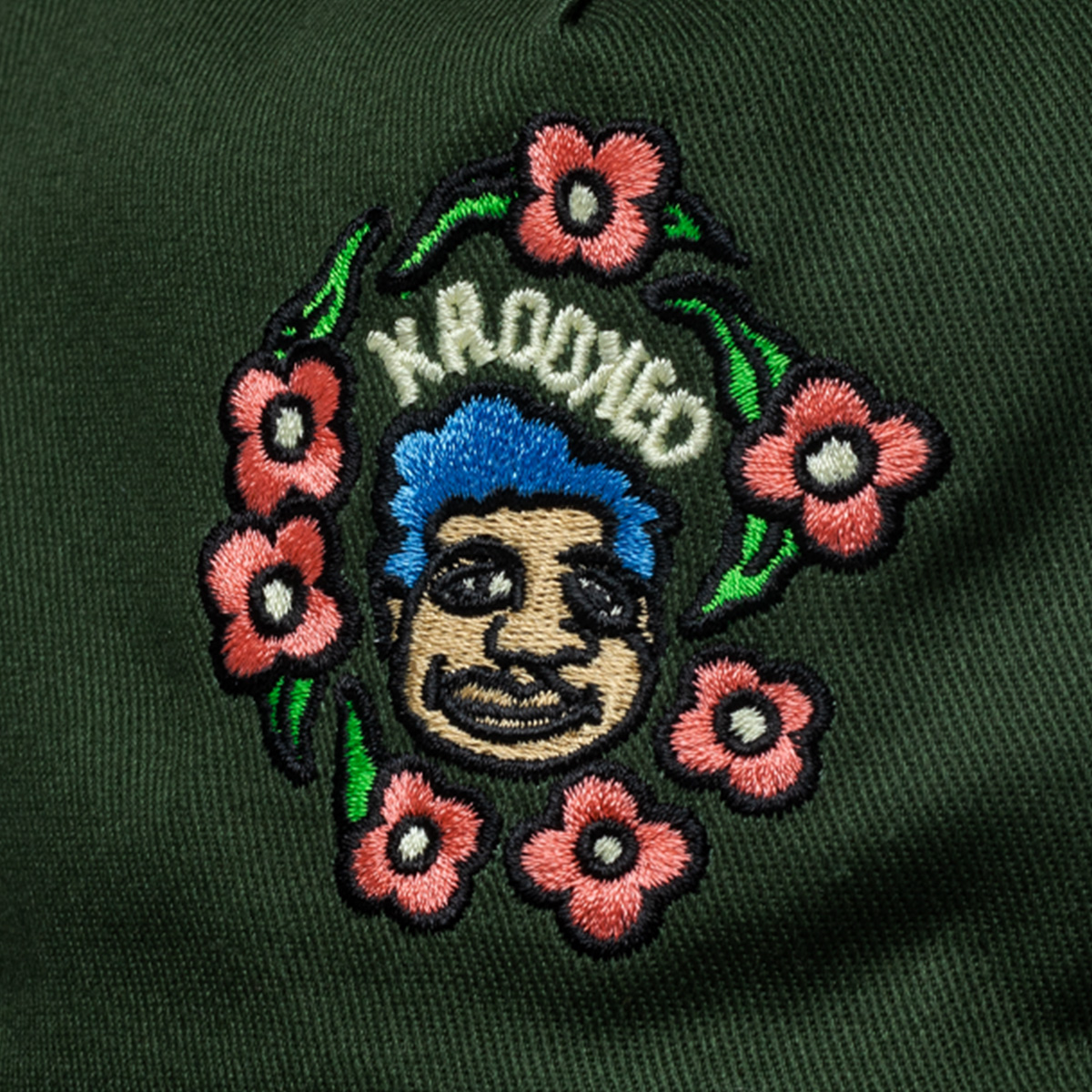 Krooked Sweatpants Redux 5 Panel Snapback Cap Olive