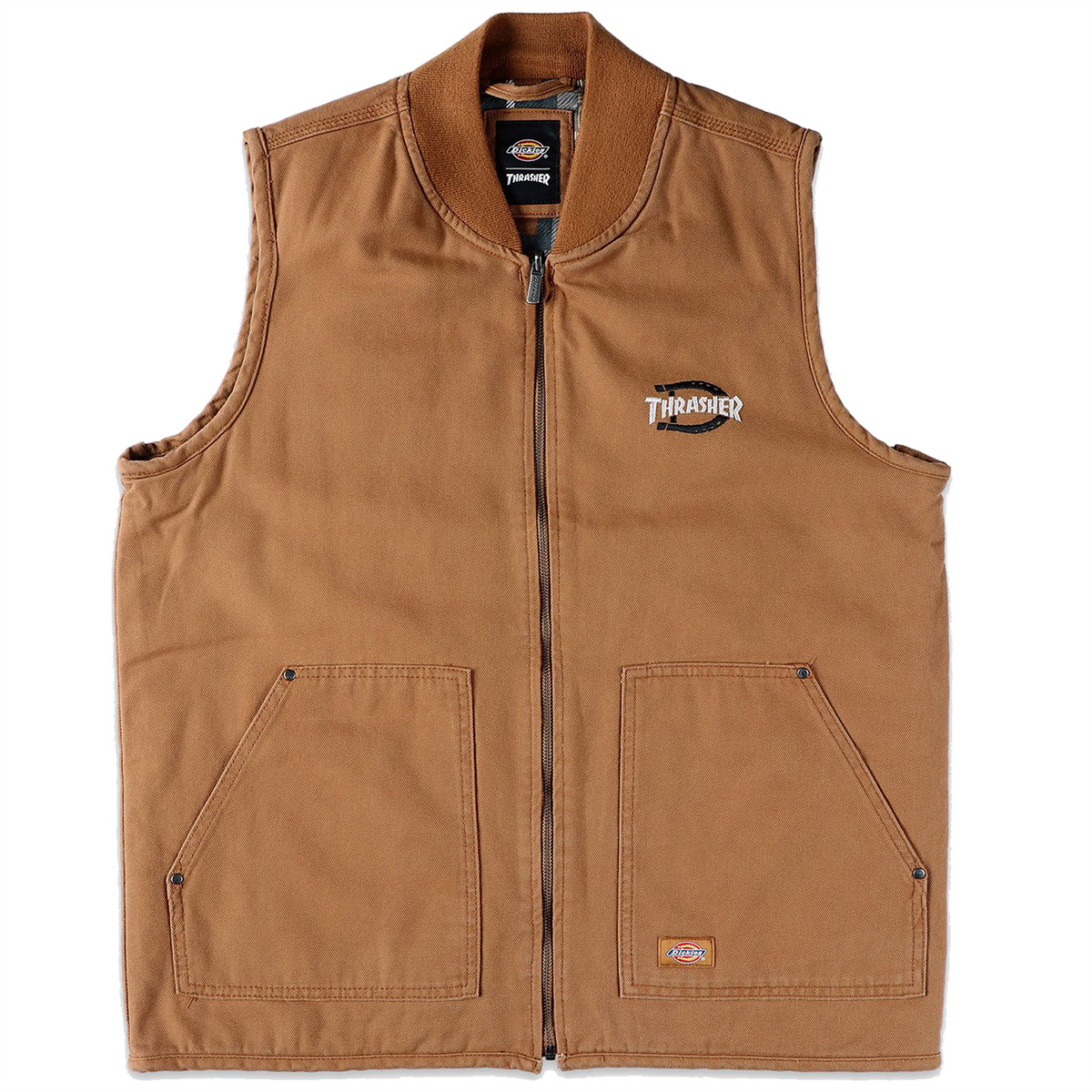 Thrasher X Dickies Vest Brown Duck Thrasher X Dickies Vest Brown Duck