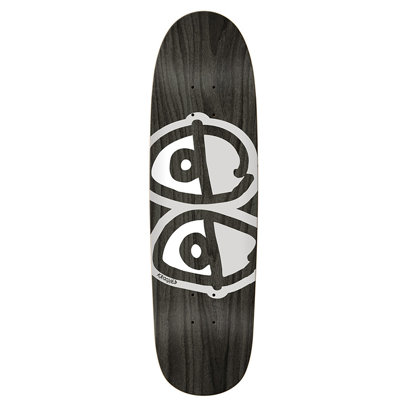 Krooked Team Eyes Shaped LG Skateboard Deck 9.3