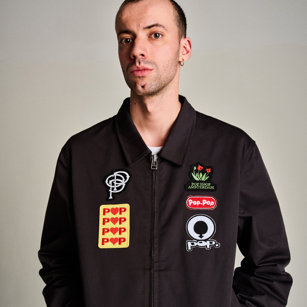 POP Full Zip Worker Jacket Anthracite POP Full Zip Worker Jacket Anthracite