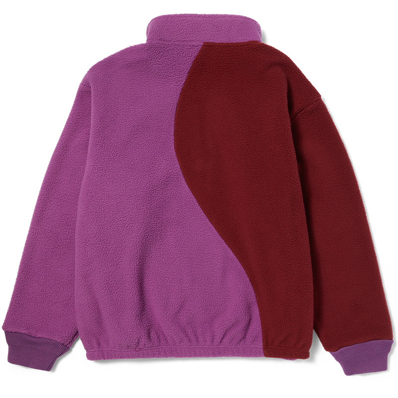 HUF Expedition 1/4 Zip Pile Fleece Sweater Berry HUF Expedition 1/4 Zip Pile Fleece Sweater Berry