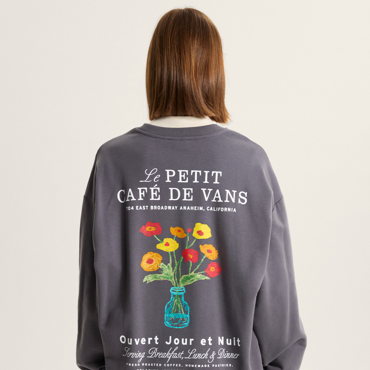 Vans MTE Cafe Vans Sweater Asphalt