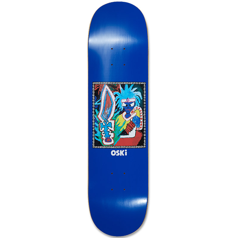 Polar Oskar Rozenberg Tribal Chief Skateboard Deck Blue 8.0