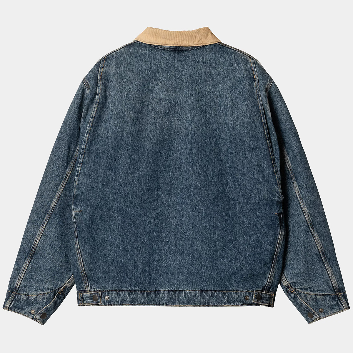 Carhartt WIP OG Detroit Jacket Blue/Dusty H Brown Worn Used Wash Carhartt WIP OG Detroit Jacket Blue/Dusty H Brown Worn Used Wash