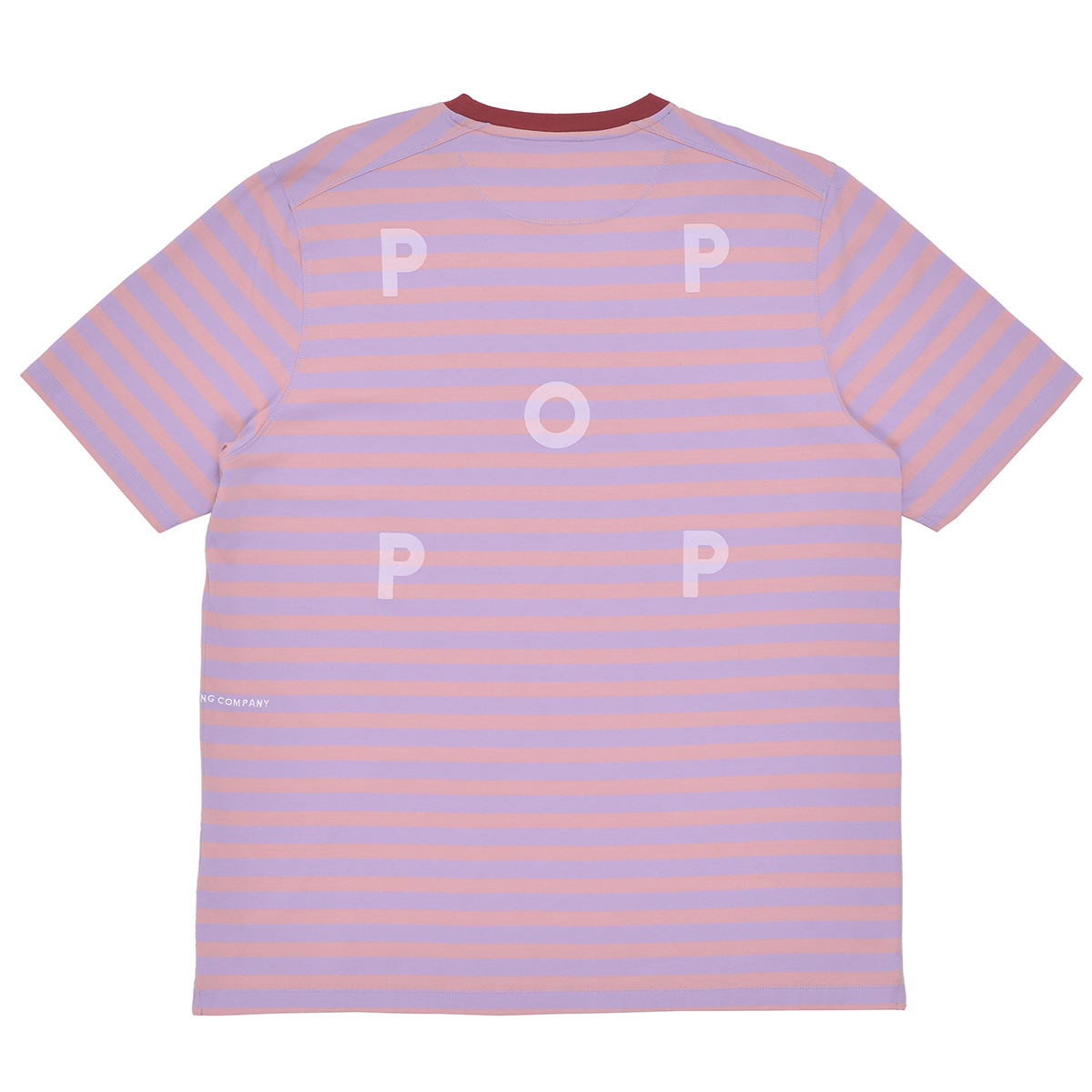 POP Striped Logo T-Shirt Zephyr