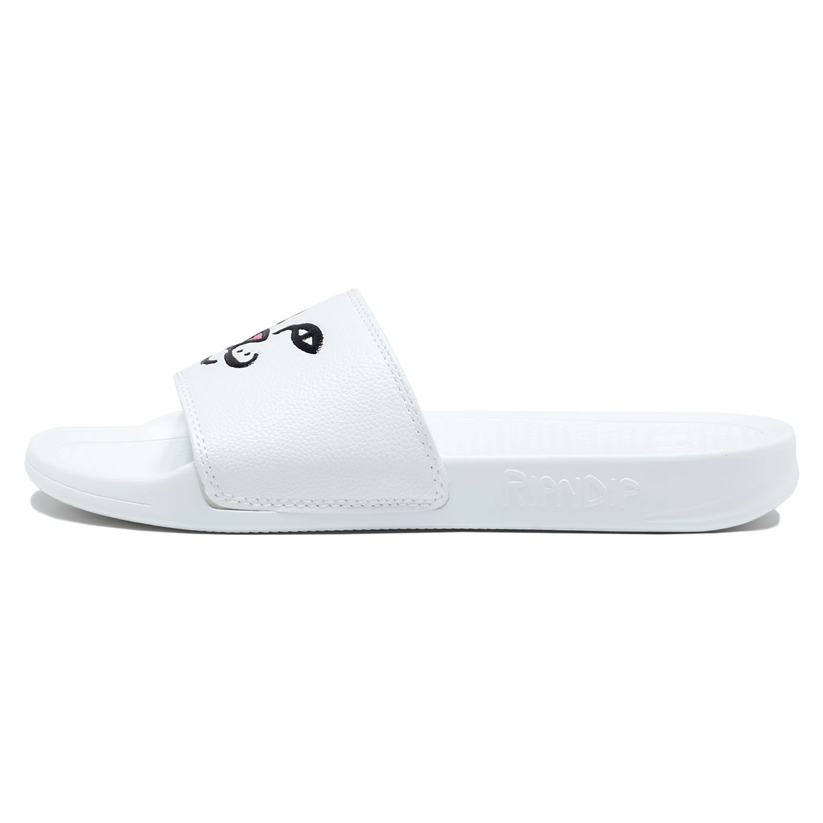 RIPNDIP Lord Nermal Face Slides White RIPNDIP Lord Nermal Face Slides White