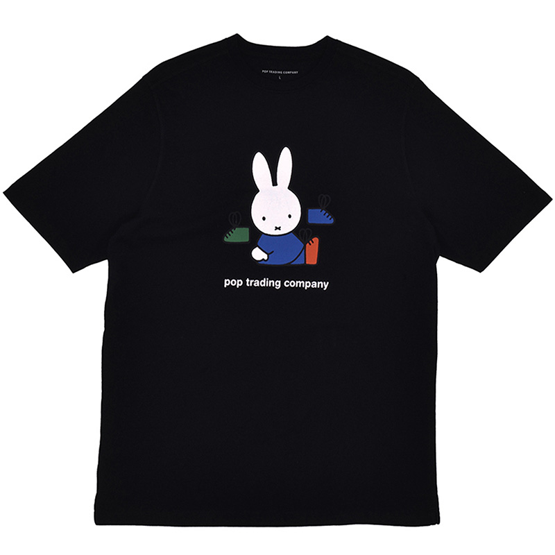 Pop Trading Company X Miffy Footwear T-Shirt Black