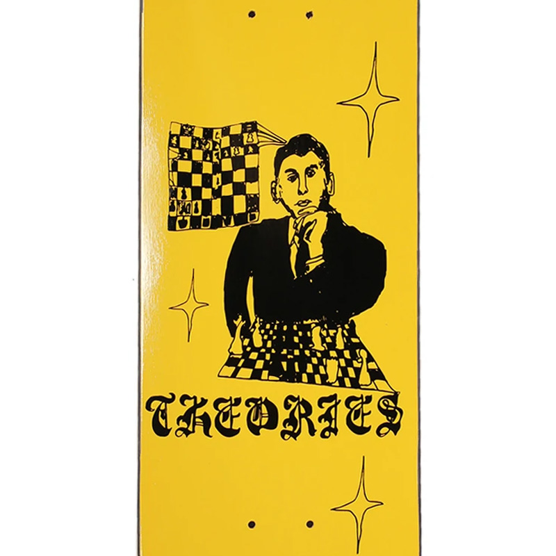 Theories Final Gambit Skateboard Deck Yellow 8.25 Theories Final Gambit Skateboard Deck Yellow 8.25