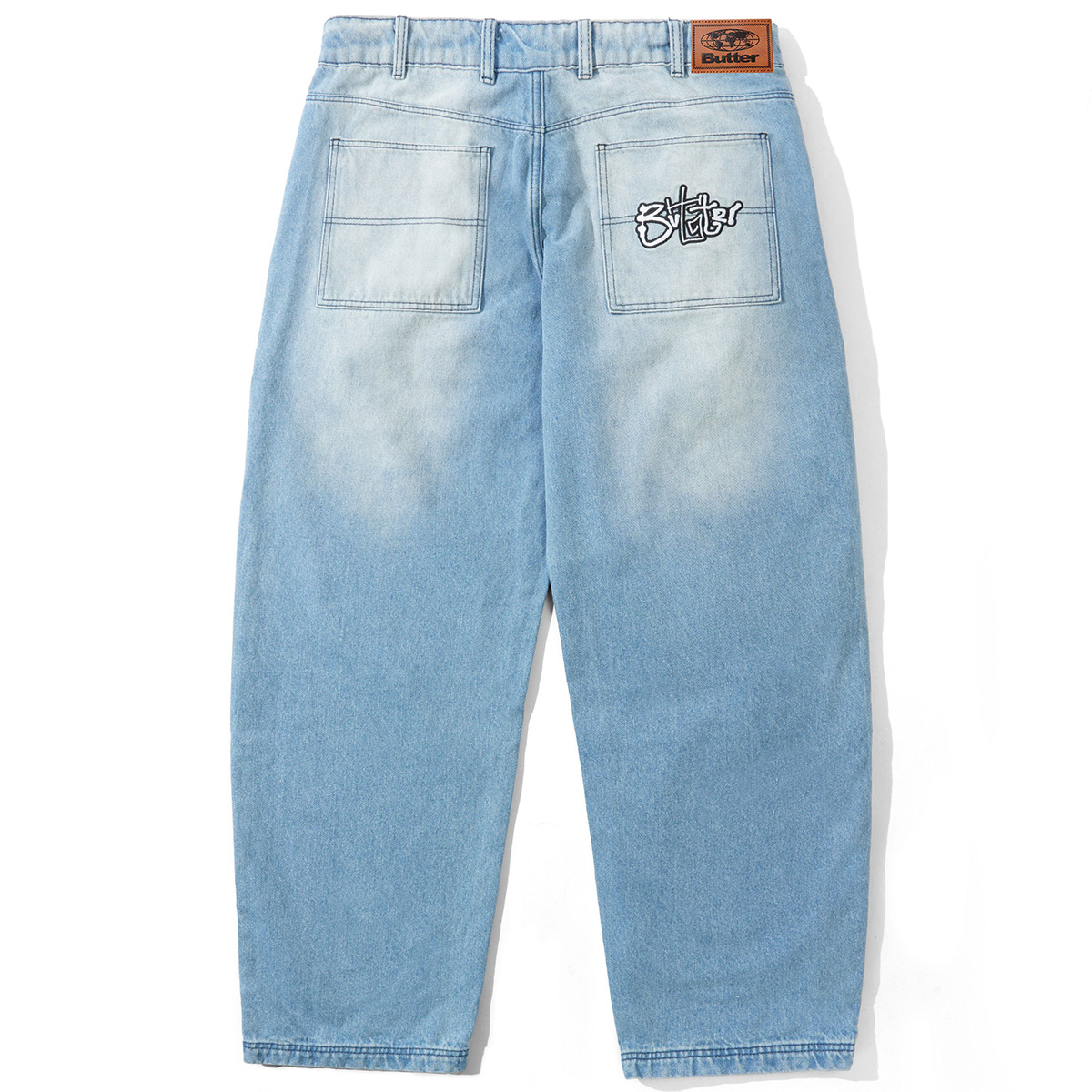 Butter Goods Scribble Denim Jeans Faded Light Blue Butter Goods Scribble Denim Jeans Faded Light Blue