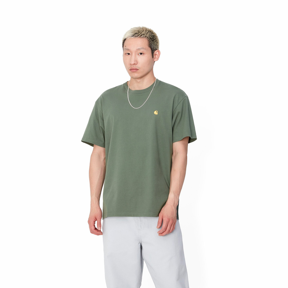 Carhartt WIP Chase T-Shirt Duck Green/Gold Carhartt WIP Chase T-Shirt Duck Green/Gold