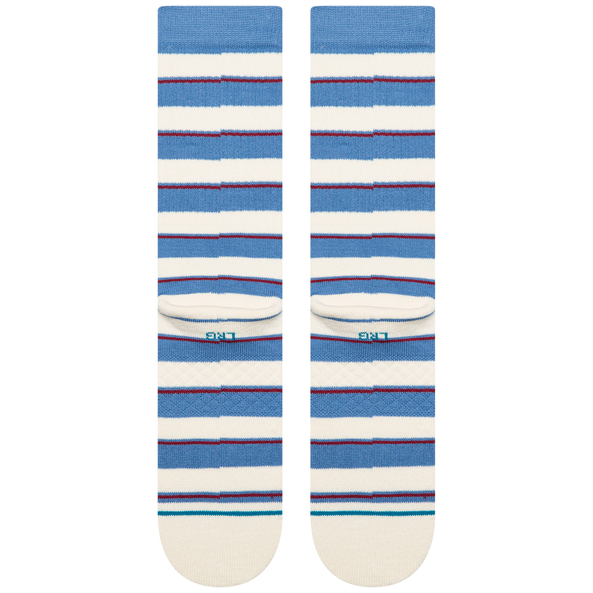 Stance Striped It Crew Socks Capri Blue