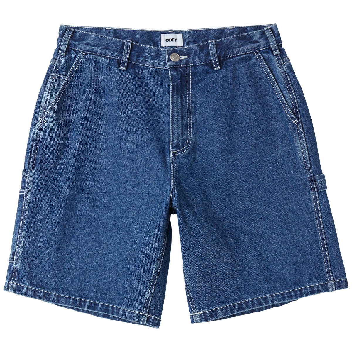 Obey Bigwig Denim Carpenter Short Stone Wash Indigo